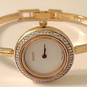 Rare~Gucci *Diamond-Cut* Bezel (ONLY) For Watch 1100/11/12.2/1200